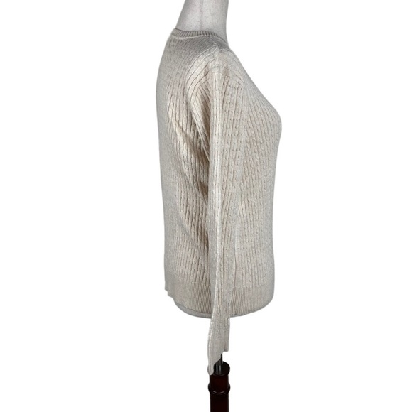 Jeanne Pierre Cream Crew Neck Sweater - Picture 3 of 8